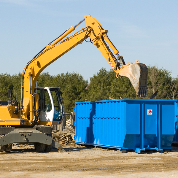 can i choose the location where the residential dumpster will be placed in Rhodes MI